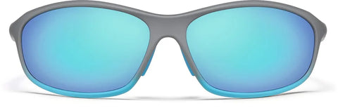 Gray with Sky Blue  Mirror Oval Sunglasses #T02181616