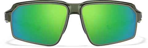 Green with Green Mirror Active Wrap-Around Sunglasses #T99802424